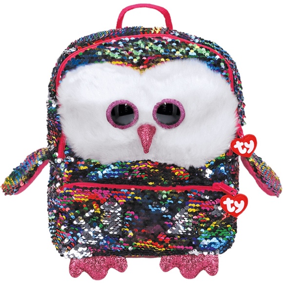 Ty Other - Ty Owl Sequin Backpack Owen